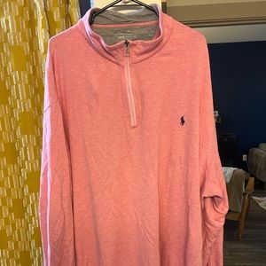 Ralph Lauren heather red 1/4 zip